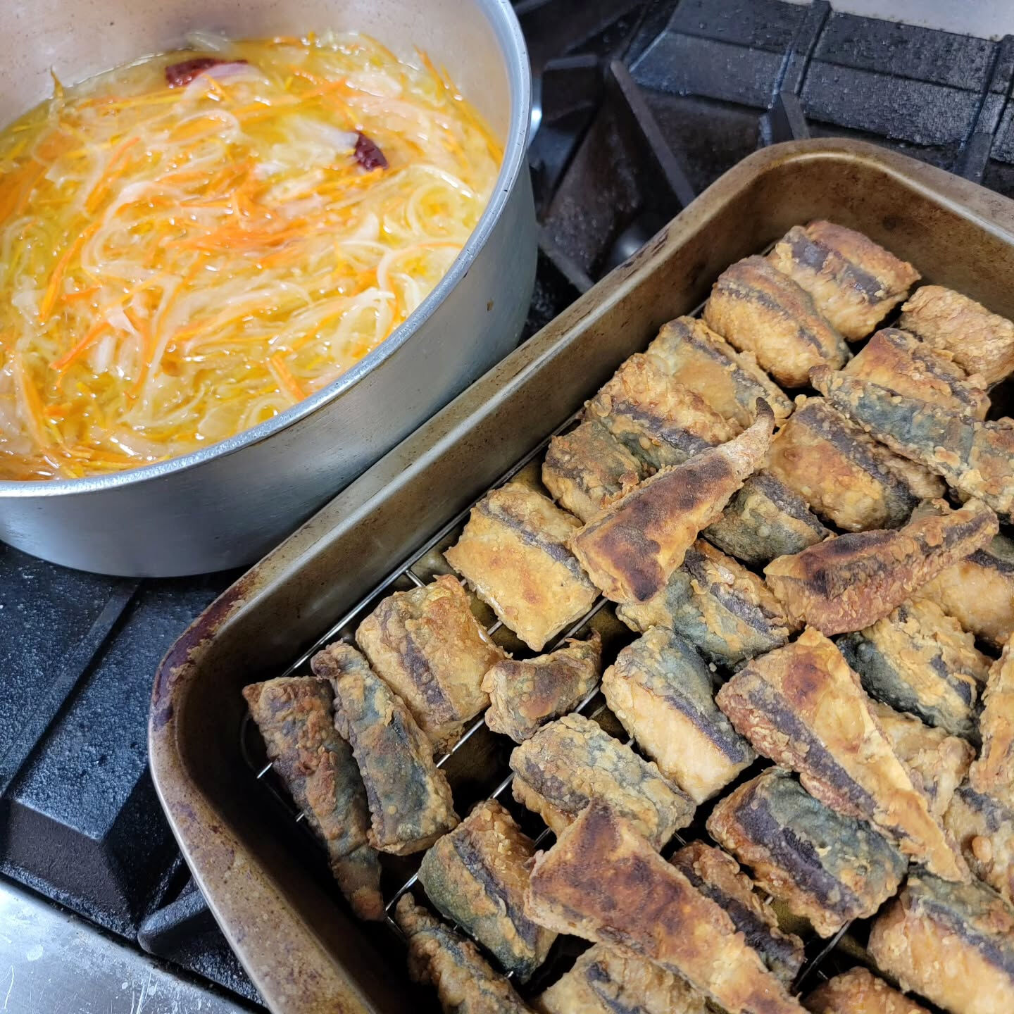 鯖のエスカベッシュ