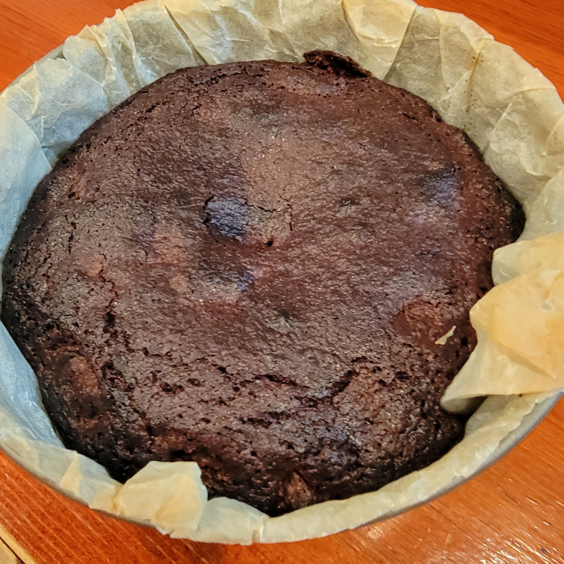 今日はチョコレートブラウニーを作りました。